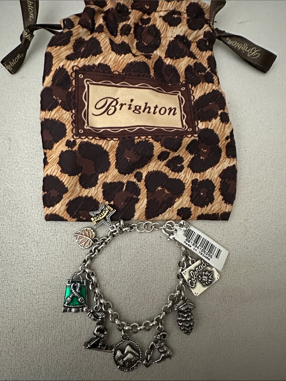 Brighton Colorado Charm Bracelet,New